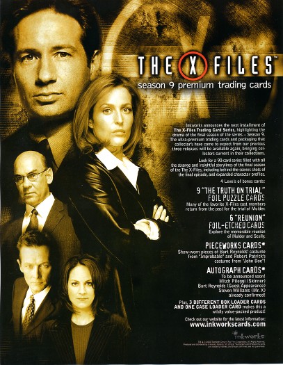 Promo- X-Files Season 9 Sell Sheet | eBay